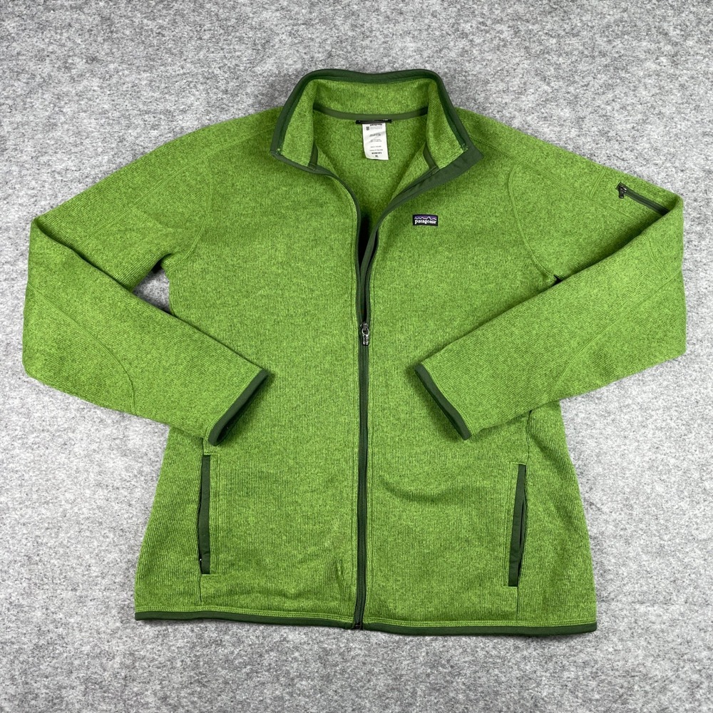 Patagonia Better Sweater Jacket Womens XL Green Full Zip Fleece 25541 Outdoor